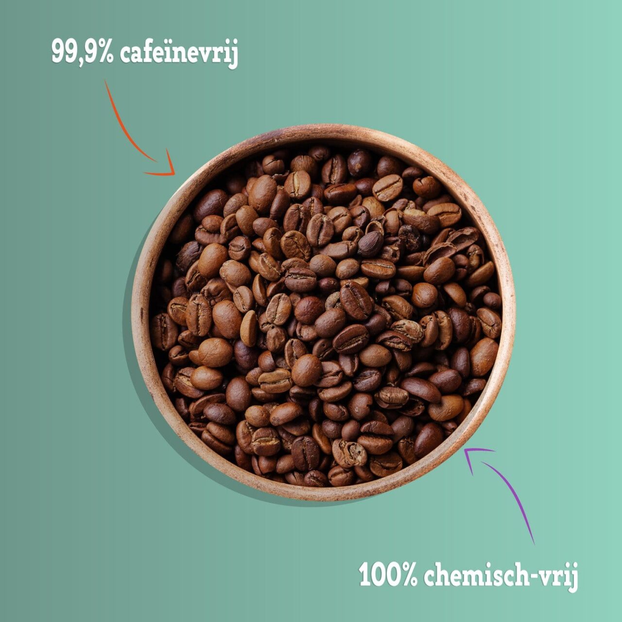 Rise & Shine cafeïnevrije koffiebonen